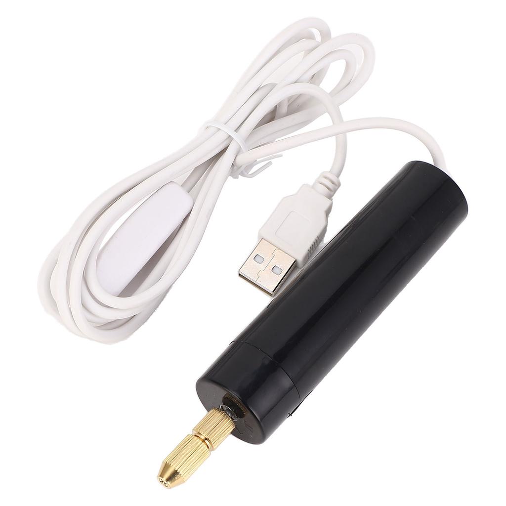 Mini Electric Hand Drill USB Multifunctional 11000rpm No Load Speed Resin Electric Hand Drill for Handcraft