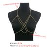 Sexy Nightclub Style Multi-layer Cross Body Chain Full Of Diamonds Super Flash Claw Chain Personality New Chest Chain For Women
