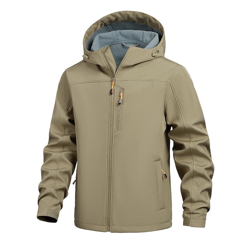 Men s Black Elastic Windproof Jacket - Spring/Autumn Sports & Mountaineering Coat Small