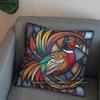 2D Colorful Phoenix Art Pillow For Home Decor Pattern Cushion Cover Suitable For Sofa Bedroom Car Pillow Cover