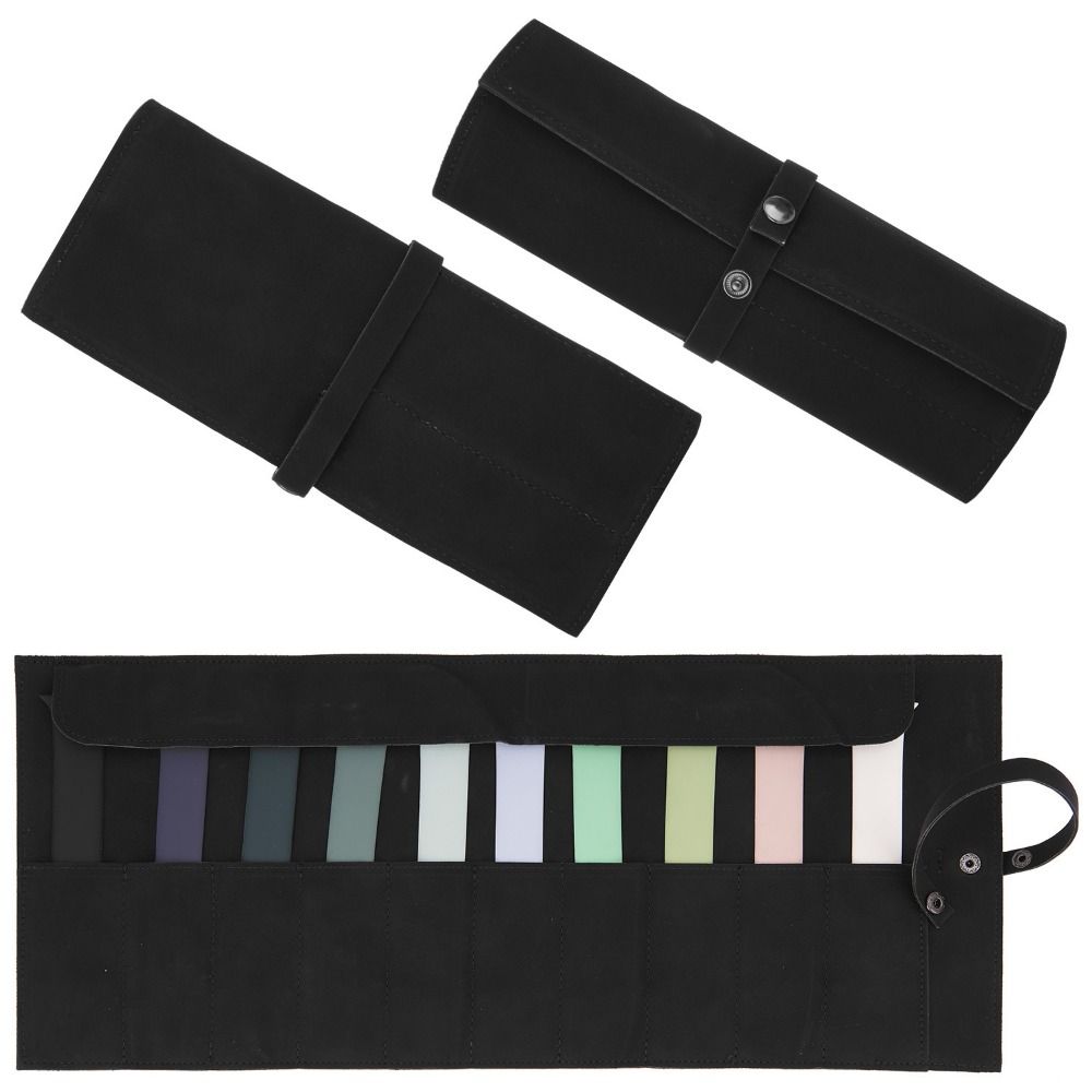 Matte Leather Watch Organizer Case Lightweight Watchband Pouch Watch Band Case Convenient To Use