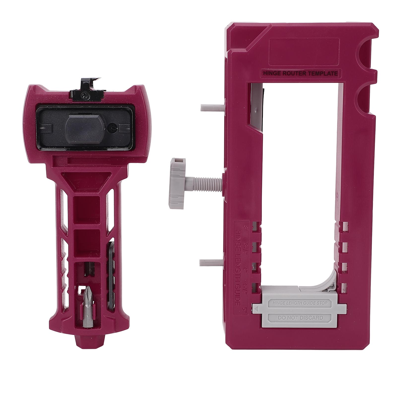 

Комплект для установки дверных петель и защелок Пластиковый Красный Точный шаблон для фрезерования гнезд дверных петель для 1 38 дюймов