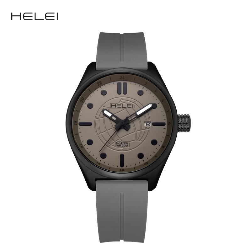 HELEI Men Watch Top Brand Luxury Military Army Waterproof Sport Male Clock Auto Date Quartz Business Original Wristwatch 9010BJ
