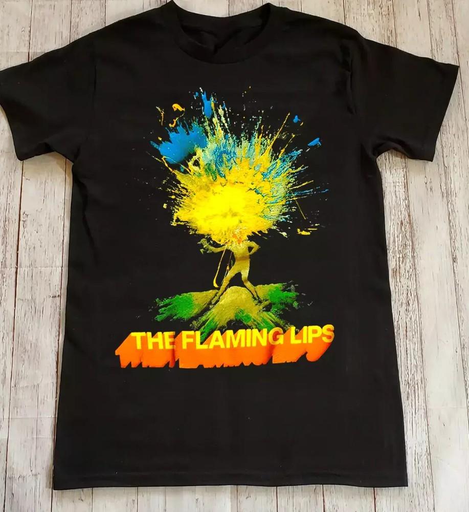 Vtg The Flaming Lips Band Music Tour Cotton S-5XL Black Unisex Shirt MM768.webp Unisex T-Shirt XXXXL