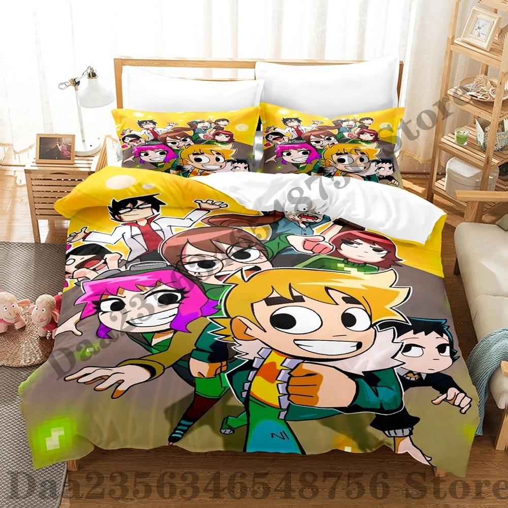 Scott Pilgrim Takes Off Bedding Set Single Twin Full Queen King Size Bed Set Adult Kid Bedroom Duvetcover Sets Bed Sheet