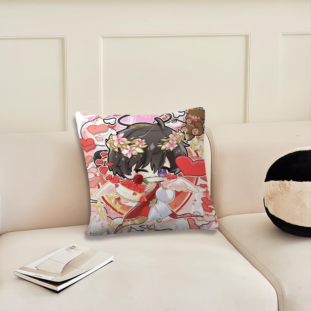 Spiel Love and Deepspace Himmlische Gottheit Kissenbezug Kissenbezug Dekoration Zimmer Zuhause Sofa Wohnen Büro Auto Nordische Schlichtheit