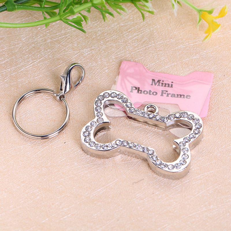 Senior Diamond Bone Type Dog Tag Anti-loss Pet Tag  4 * 2.5 Cm