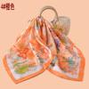 New women's 71CM square scarf sweet flower butterfly print silk scarf satin chiffon wholesale source scar