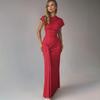 Damska jesienna moda Temperament Slim Fit plisowana koronkowa sukienka z krótkim rękawem dla kobiet Sukienki wieczorowe