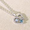 European and American Fashion Ocean Series Sea Turtle Heart Necklace Clavicle Chain for Women
