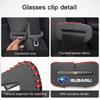 Car Safety Belt Buckle Plug Leather v Cover For Subaru STI Forester Impreza Legacy Outback XV BRZ WRX Tribeca