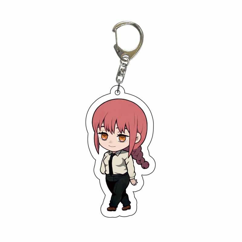 Makima Chainsaw Man Acrylic Double Sided Keychain Pendant Keyring Anime Merchandise Beautiful Gift Cosplay Accessory Figure Comic Manga
