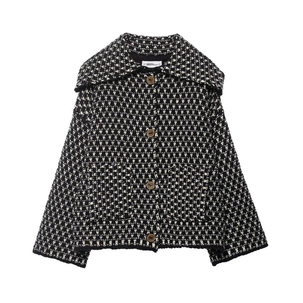 European American Style Women's Fashion Casual Loose Versatile Knit Cardigan Coat