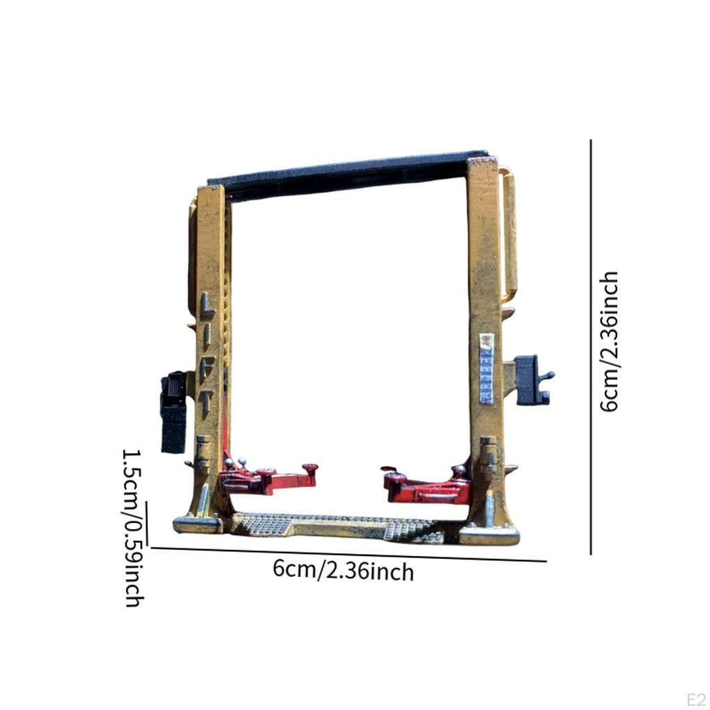 1/64 Scale Model Car Lift, Decorative And Creative Diorama, Lift for Garage Children