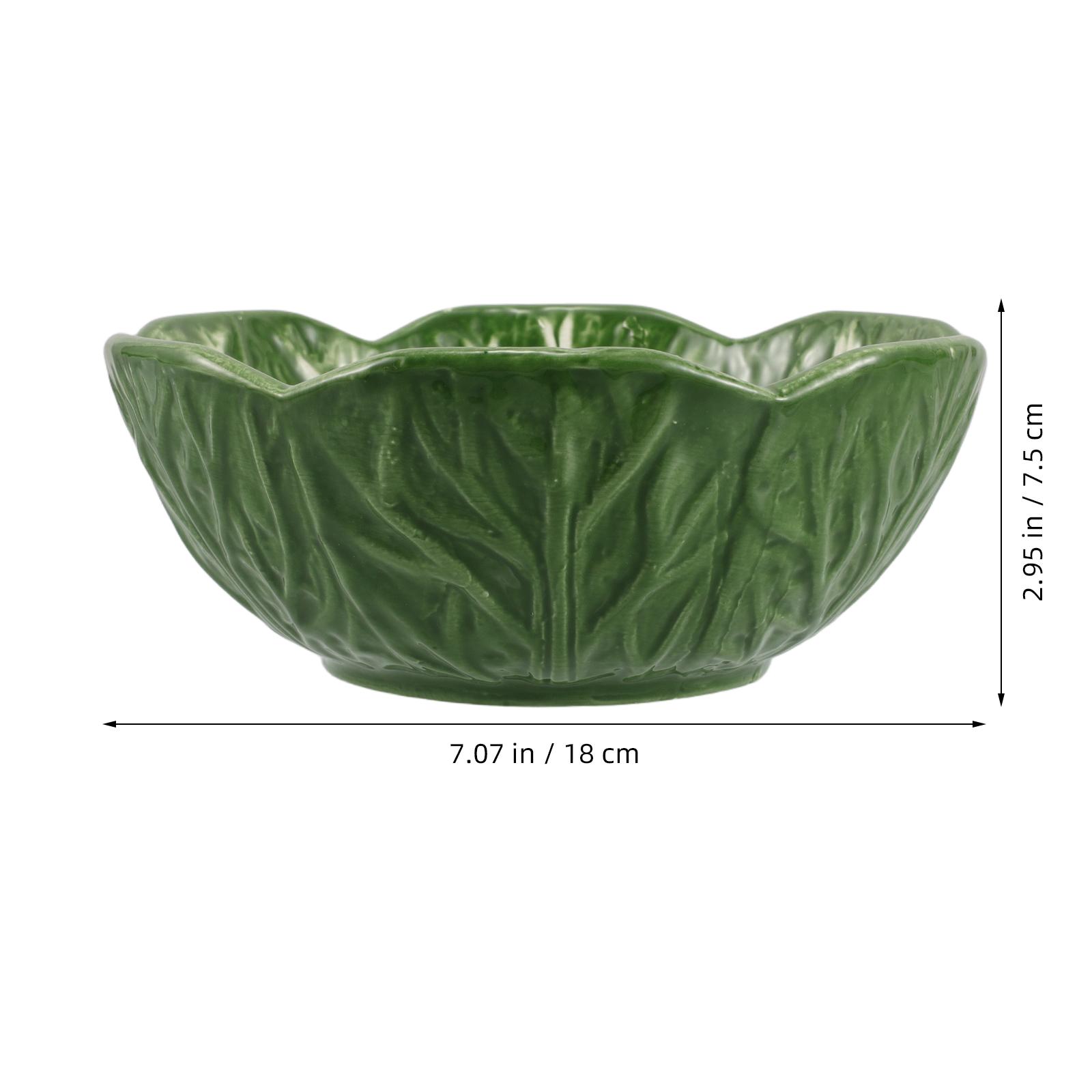 Creative Ceramic Cabbage Plate Unique Design for Serving Snacks Tea Fruits Pastries Decorative Dinner Candy Dish