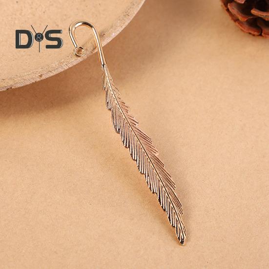 2 Stücke Feder Lesezeichen Metall Lesezeichen Seite Lesen DIY Geschenke Schreibwaren für Home Study Schule Büro