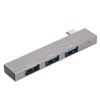 Estación de Acoplamiento 3 en 1 Tipo C a USB3.0 2USB2.0 5Gbps Alta Velocidad Aleación de Aluminio Mini Estación de Acoplamiento