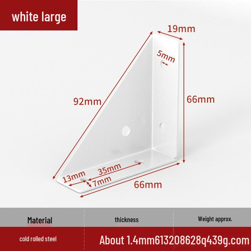 Triangular Furniture Connector: Heavy-Duty Corner Bracket for Cabinets and Beds