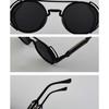 Punk Steampunk Sunglasses Retro Men'S Round Punk Eyewear Women Uv400 Sunglasses