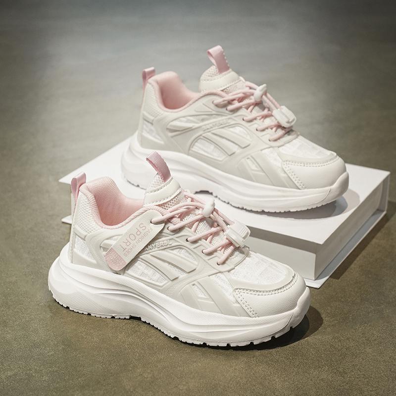 Scarpe Sportive da Bambina in Rete Traspirante a Marchio Domestico Co-branded - Collezione Primavera/Estate 2025