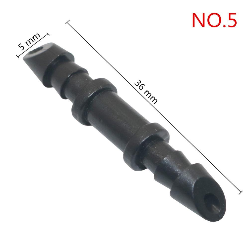 3mm, 4mm, 8mm,12mm Barbed Straight Connector Hose Coupling Plumbing Pipe Fittings Joint Tube Adapter 20 Pcs