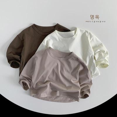 Spring 2025 Kids' Versatile T-Shirt: Casual Korean Mori Style for Boys & Girls