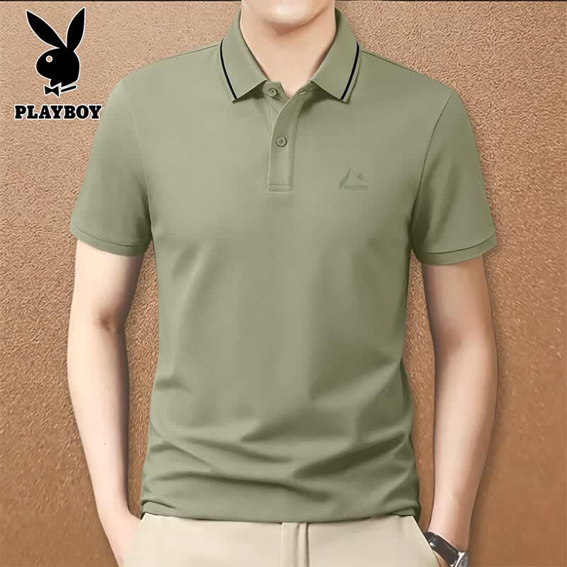 Playboy Men s Graphic Print Loose Fit Polo Shirt L