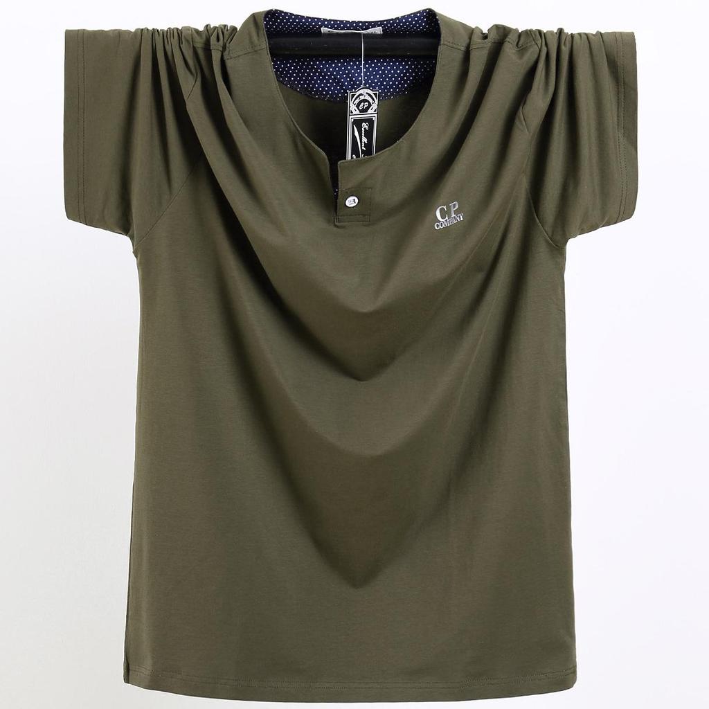 2024 Plus Size Men's V-Neck Sport T-Shirt, Casual Short Sleeve, Youth Extra Large, Half Sleeve, Fat Man Outfit 8335