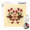 Framed Pearl Painting Kit DIY with Christmas Candy Cane Snowflakes 3D Shiny Bead Art Canvas Ready To Display Elegant Home Decor Gift Idea