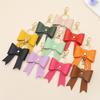 Bow Shaped PU Leather Keychain Bag Pendant Ornament
