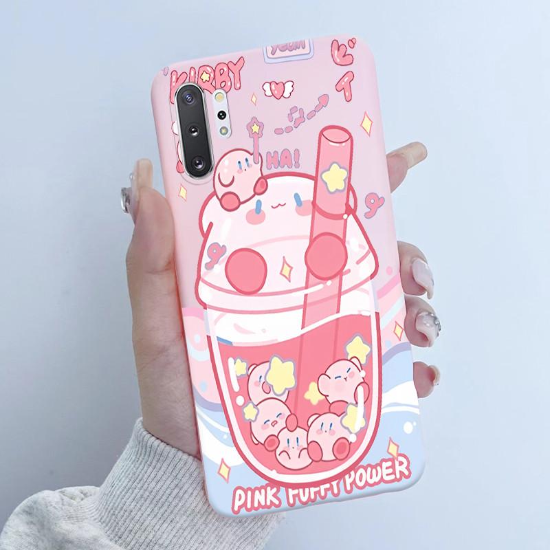 For Samsung Galaxy Note 10 Plus N970F N975F Phone Case Butterfly Flower Girl Design Soft Silicone TPU Back Housing Note10 Covers
