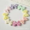 Z10 10pcs Cartoon Candy Cat Paw Flocking Bear Spacer Bead Vertical Hole Acrylic Beads Jewelry Bracelet Necklace Diy Material