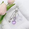 Chic Miniature Star Keychain Ornament Sturdy Alloy Keyring Accessory Perfect For Adding Style To Accessories