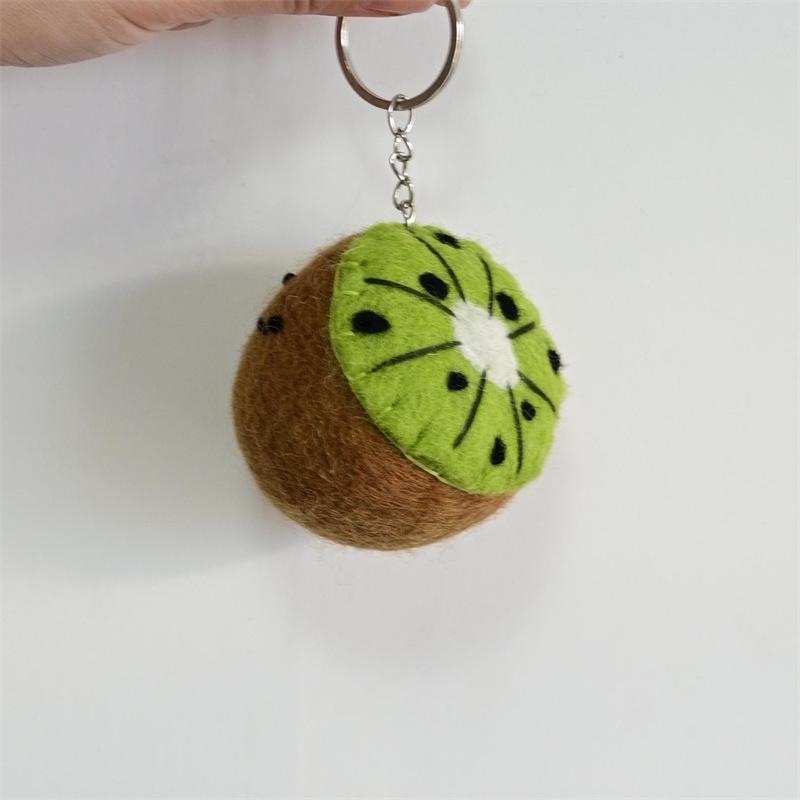 Nepal Wool Felt Fruit & Vegetable Pendant Keychain Plush Doll
