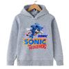 Sonic Lightning Dynamic Printed Kids' Hoodie, Let Children Wear Energetic Game-Inspired Playful Fashion Sense