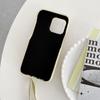 For iPhone 14 Pro Case Mirror Design PU Leather Back Cover with Card Slots,Wrist Strap