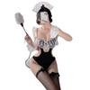 Small breasts female pure desire cos maid cook onesie lace lingerie sexy maid suit uniform
