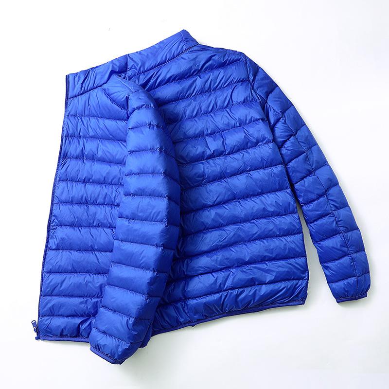 Giacca in Piumino d'Anatra Ultraleggera con Cappuccio Autunno Inverno Uomo Piuma d'Anatra Bianca Calda Cappotto Abbigliamento Streetwear Uomo