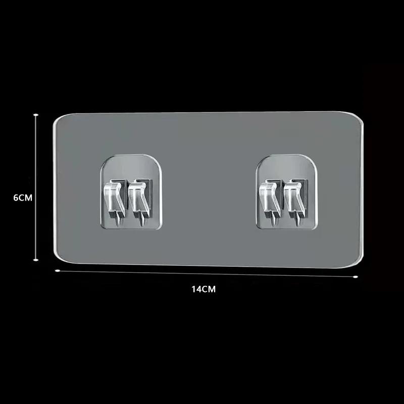 20pc Waterproof Strong Adhesive Hook Shelf Sticker for Bathroom Kitchen Wall Shelf Rack Kitchen Sticking Wall Screw Hook Hanger