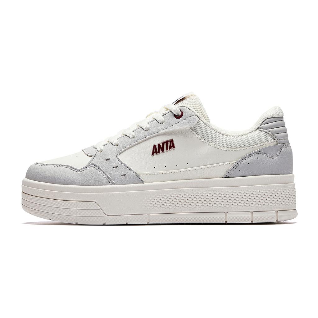 Anta Skateboard Shoes Women's White Gray Red 922618003-2