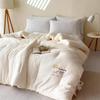 Skin-Friendly Crinkle Cotton & Tencel Soybean Quilt - Thick, Warm, and Comfortable for Autumn/Winter.