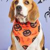 Halloween Pet Dress Up Saliva Towel Printed Dog Triangle Towel Dog Bib Pet Decorative Scarf
