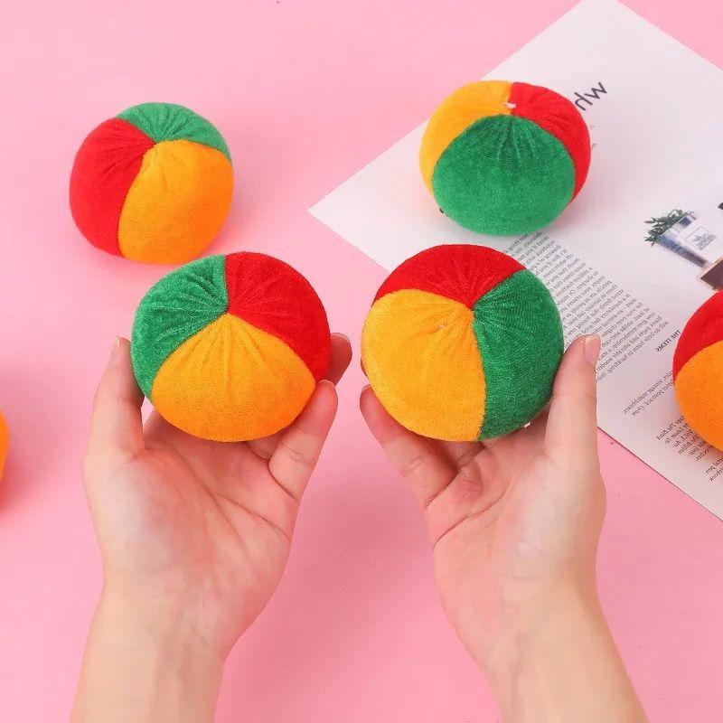6Pcs Pumpkin Velvet Sandbag Throwing Game Fun Kids Outdoor Indoor Sensory Gross Motor Skills Active Play Sports Party Favors