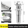 304 Stainless Steel Basin Pop-Up Drain