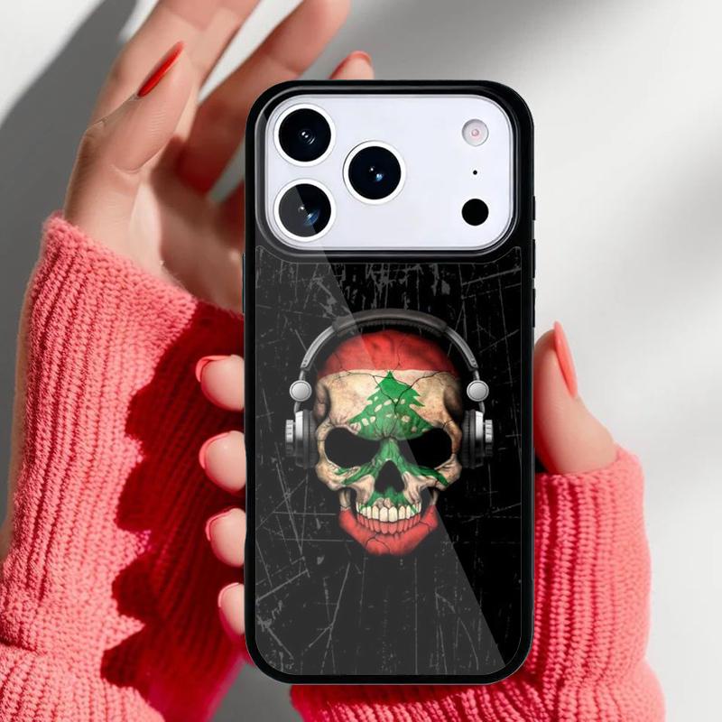 

Dj Skull with National Flag Phone Case for iPhone 17 16 15 14 13 Pro Max Back Cover for 12 11 Pro Coque iPhone 16 Pro