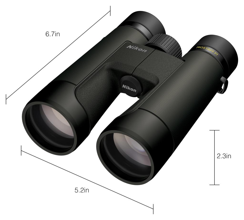 Nikon PROSTAFF P7 12x50 Binoculars High Magnification Wide FOV Waterproof Fogproof 50mm Multi-Coated Lenses Locking Diopter Wildlife Nature