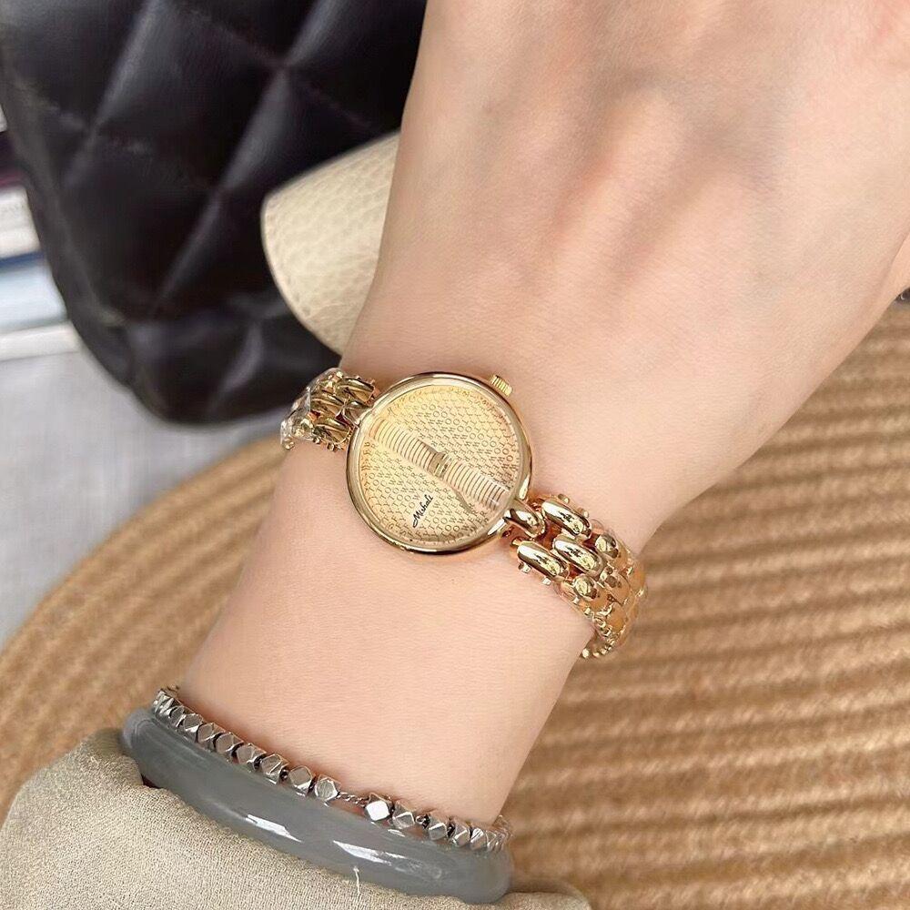 Fashion Steel Belt Bracelet Watch Female Letter Face Small Dial Thin Belt Chain