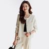Women's Elegant Short Blazer & Straight Pants Set