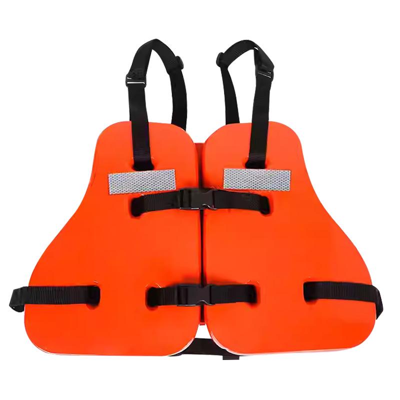 Three-Piece Portable Marine Life Jacket with Thickened Buoyancy and Reflective Features Without CCS Certification