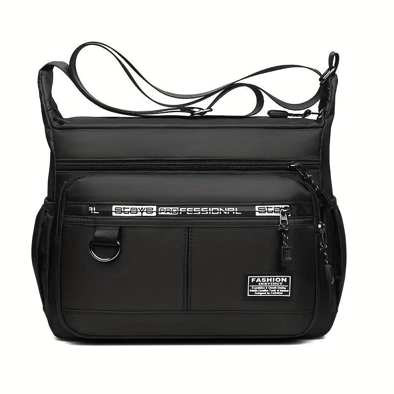 Mehrschichtige Brusttasche für Herren mit großem Fassungsvermögen und Seitentasche, lässige einzelne Schultertasche für Reisen und Outdoor-Aktivitäten